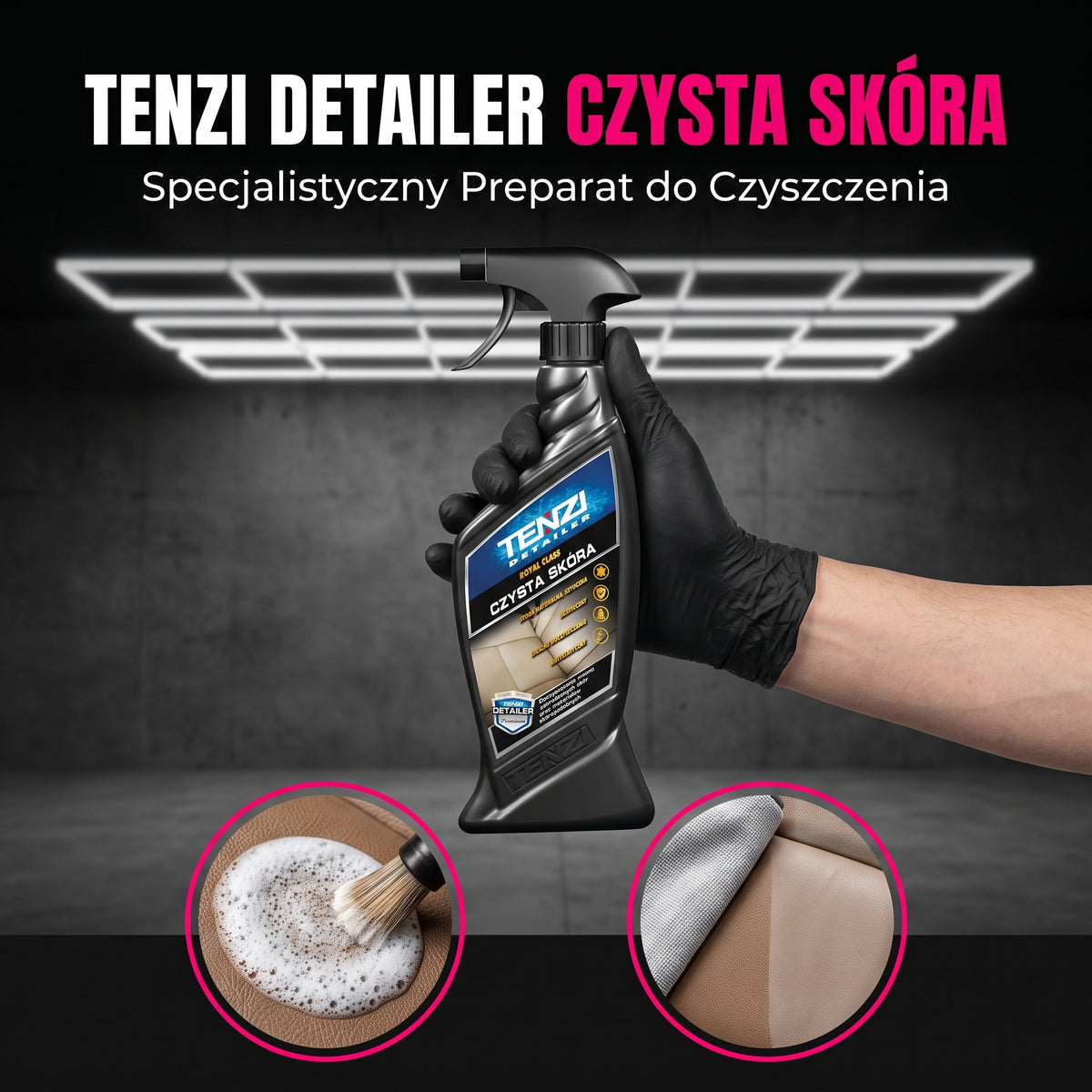 Tenzi Detailer Czysta Skóra Płyn do Czyszczenia Tapicerki Skórzanej Naturalnej i Syntetycznej