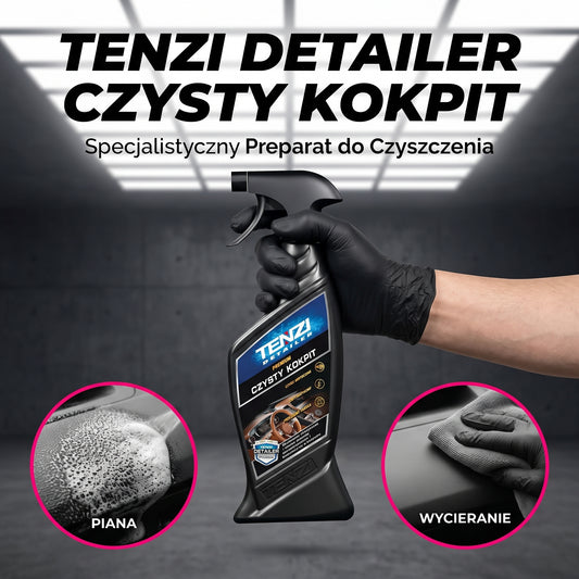 Tenzi Detailer Czysty Kokpit Płyn do Czyszczenia Plastików Samochodowych Matowy Efekt