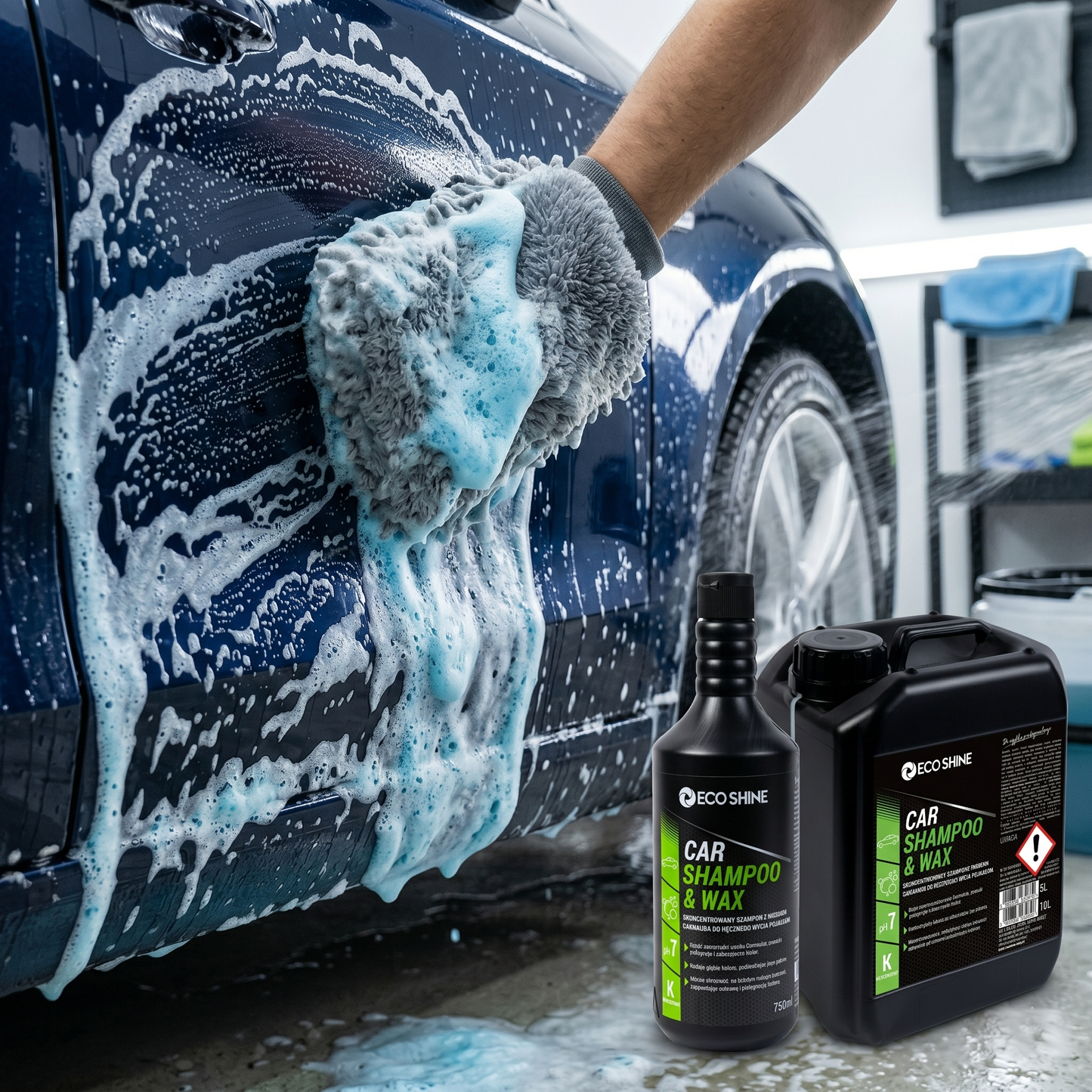 CAR SHAMPOO & WAX Szampon Samochodowy z Woskiem Carnauba carbonpink