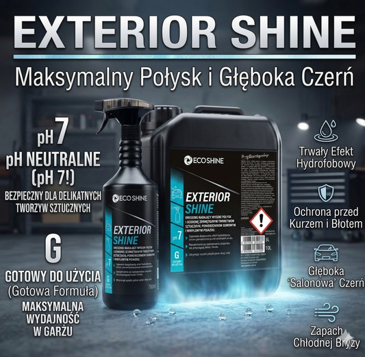 EXTERIOR SHINE | Dressing do Plastików i Opon – Wysoki Połysk