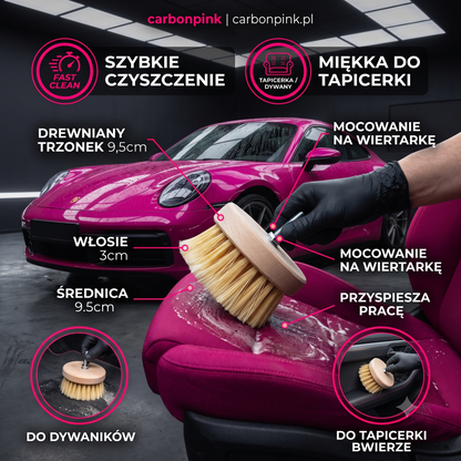 Miękka Szczotka na Wiertarkę 9,5 cm