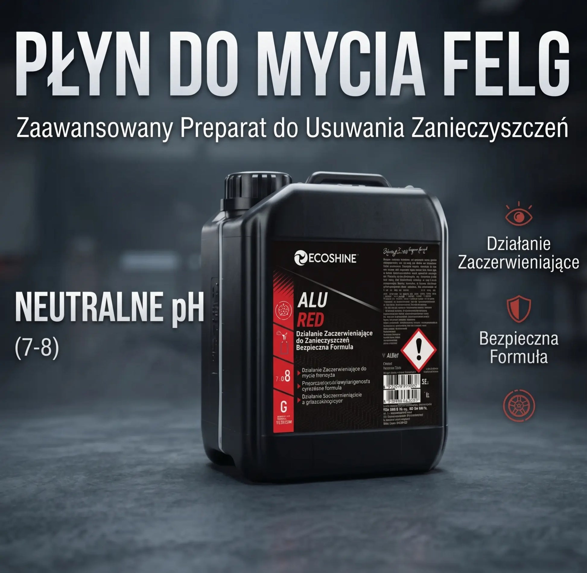Płyn do mycia felg Alu Red (Krwawiąca Felga) | Skuteczny Deironizer carbonpink