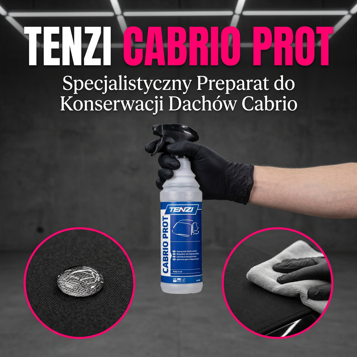 Tenzi Cabrio Prot Płyn do Impregnacji Dachów Cabrio Hydrofobizacja i Ochrona UV