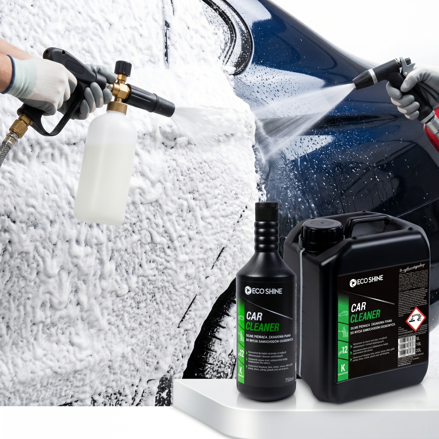 CAR CLEANER Aktywna Piana do Mycia Samochodu | Zielone Cytrusy carbonpink