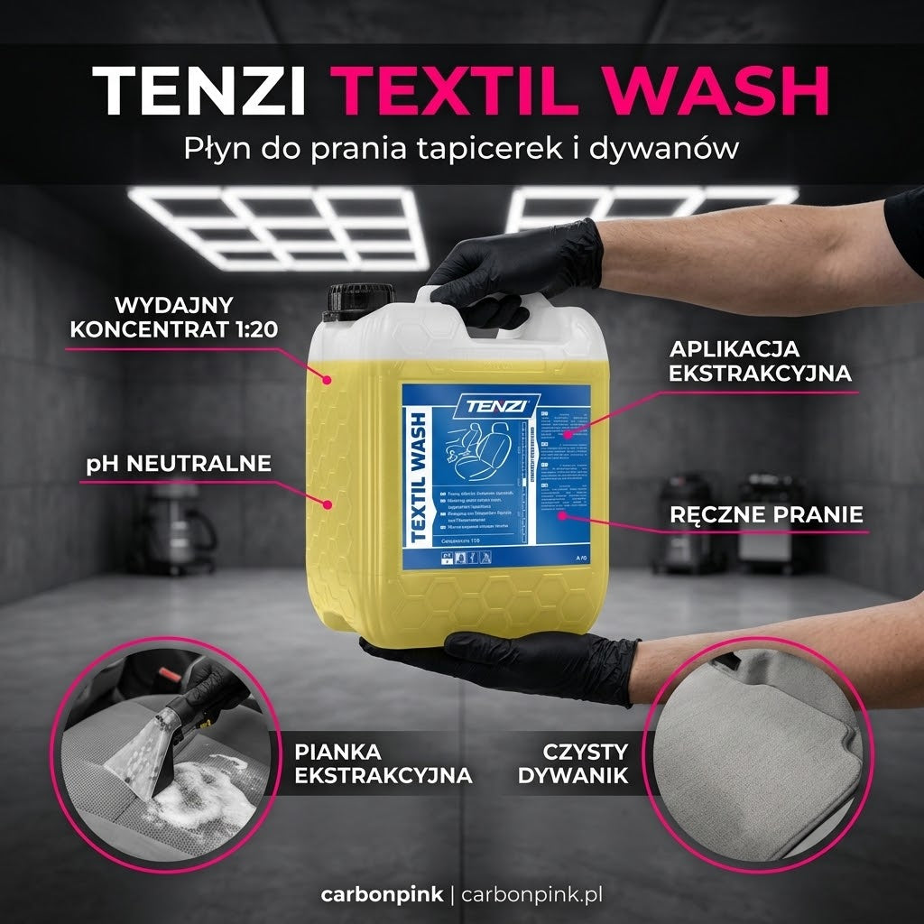 Tenzi Textil Wash Płyn do Prania Tapicerek i Dywanów Koncentrat Ekstrakcyjny