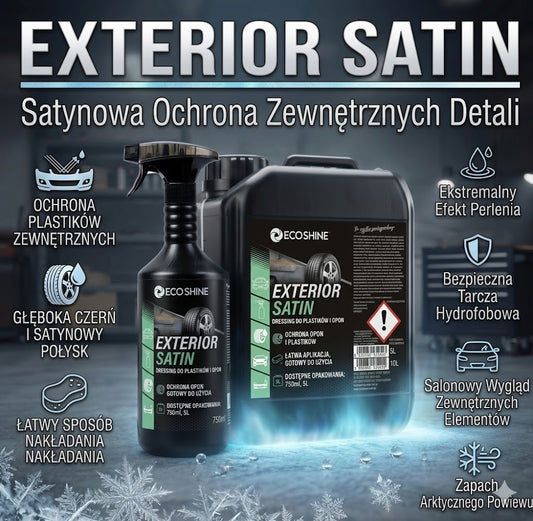 EXTERIOR SATIN Dressing do Plastików i Opon | Satynowy Połysk