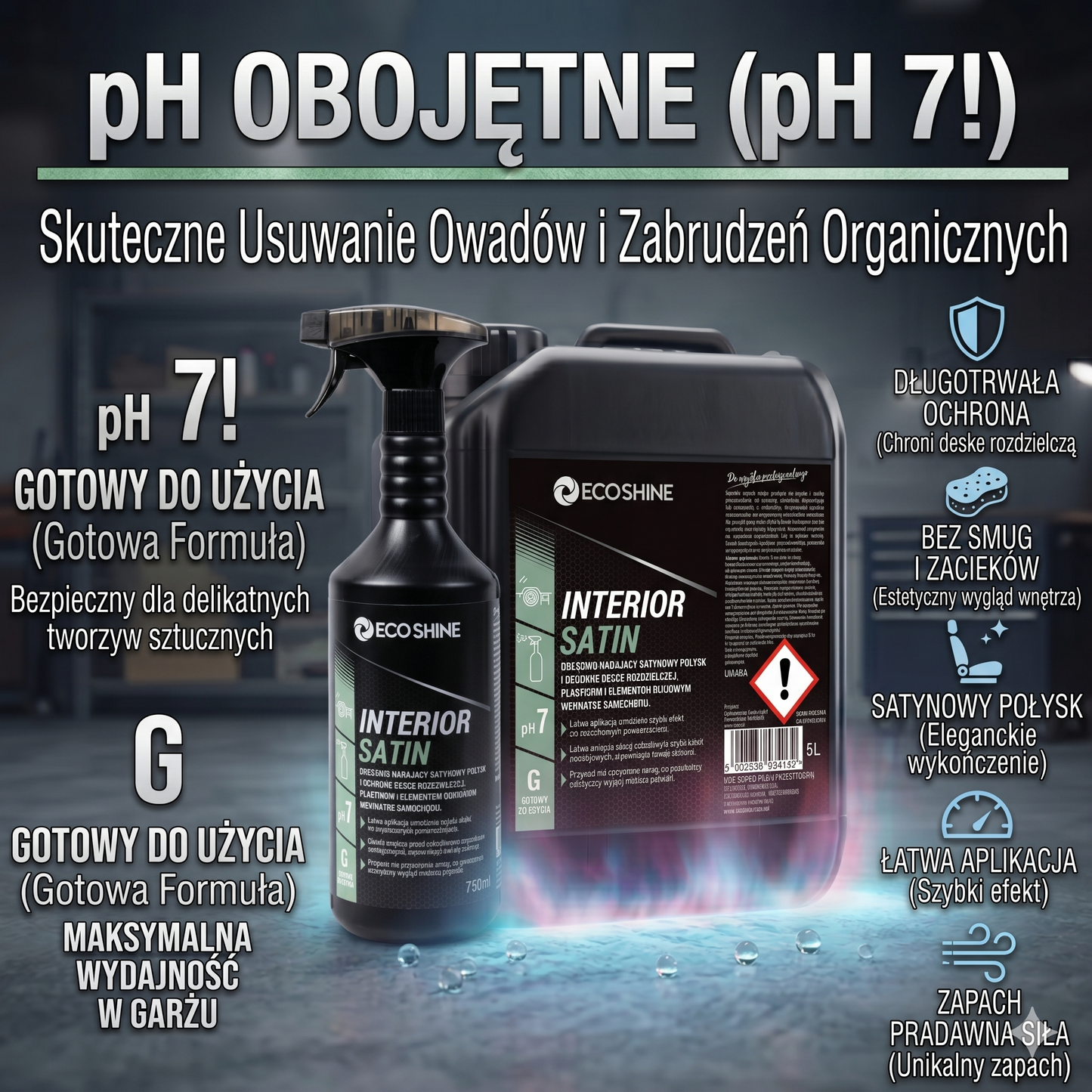 INTERIOR SATIN – Dressing Satynowy do Deski Rozdzielczej i Plastików