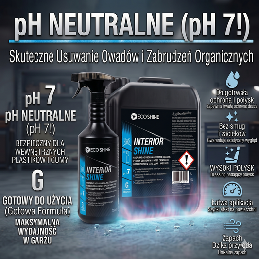 INTERIOR SHINE – Dressing Wysoki Połysk do Deski Rozdzielczej i Plastików