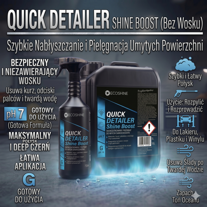 QUICK DETAILER SHINE BOOST – Preparat do Nabłyszczania i Pielęgnacji Lakieru