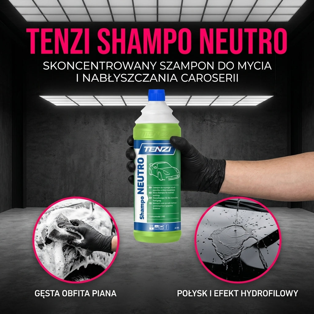 Tenzi Shampo Neutro Neutralny Szampon do Ręcznego Mycia Auta Koncentrat Nabłyszczający