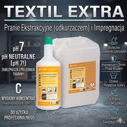 TEXTIL EXTRA – Koncentrat do Prania Ekstrakcyjnego Dywanów i Tapicerek